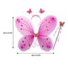Scintillante Carina Sognante Fata Principessa Angelo Bacchetta Farfalle Ala Cerchietto Festa di Compleanno Halloween Cosplay Costume Accessorio