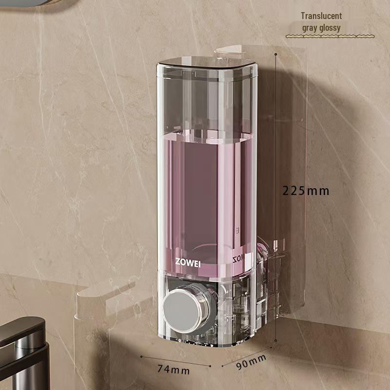 Luxury Corrugated Soap Dispenser with Suction Cup for Bathroom and Shower