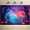Halloween Themed Background Fabric - Horror Decoration  Suitable for Parties  Outdoor Celebrations  and Holiday Scenes