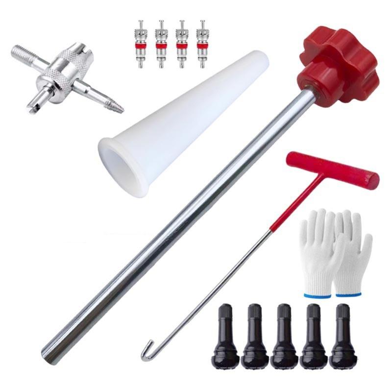Comprehensive Tire Repair Solution tool  User Friendly Designs Tire Valves Installation Tool set for All Car Types