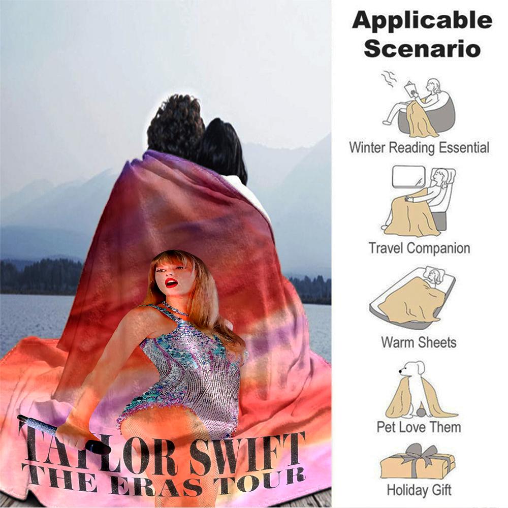Taylor Swift'S Eras Tour Performance Blanket Soft Throw Blanket For Home Bedroom Bed Sofa Travel Office Solid Christmas Blanket