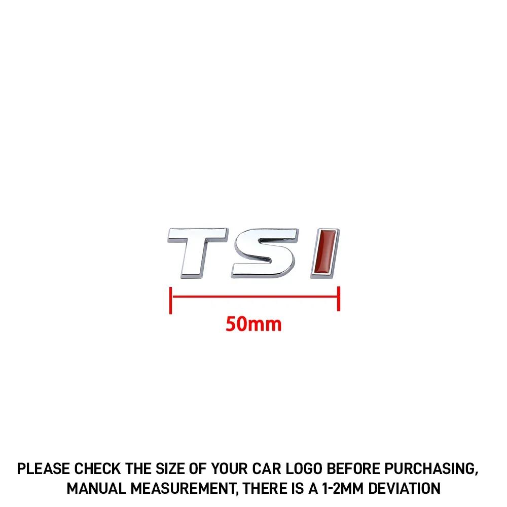 1ks TSI Písmenný Znak ABS 3D Zadní Samolepka na Kufr Auta pro Volkswagen TIGUAN TSI Golf 7 5 8 6 Passat B6 Rline Auto Styling Samolepka