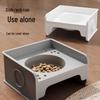 Modular Elevated Pet Feeding Bowl Set with Stand