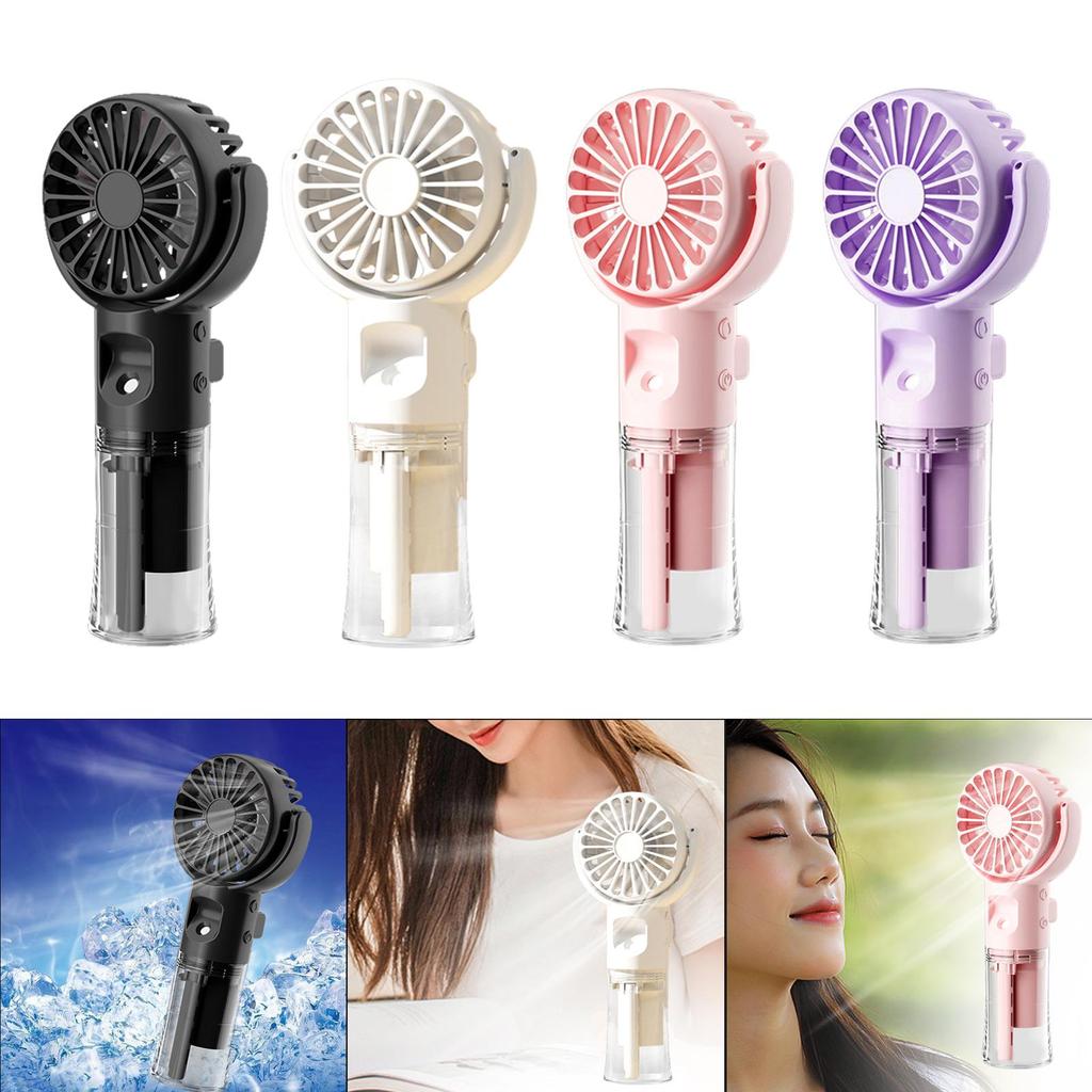 Portable Handheld Fan Adjustable Angle USB Rechargeable Table Fan Pocket Personal Hand Fan for Picnics Makeup Office Travel Home