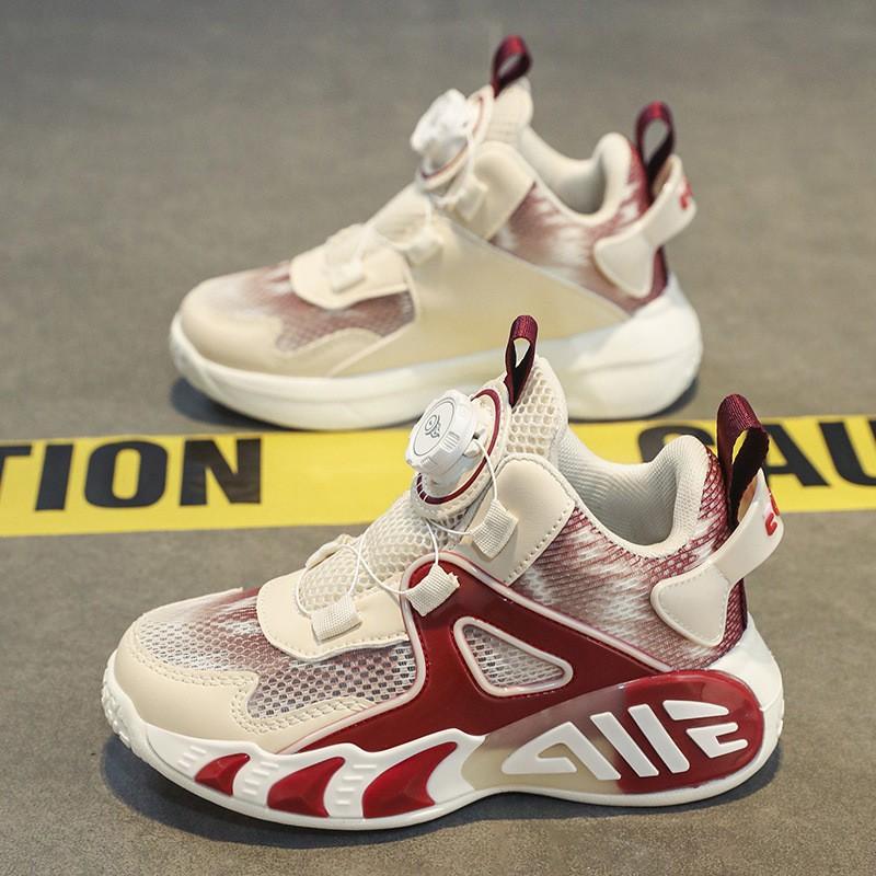 Boys Basketball Running Shoes Mesh Breathable Sneakers Kids Youth