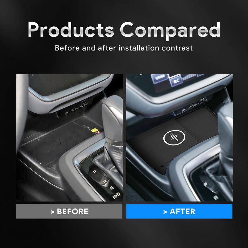For Subaru Crosstrek 2024- 2026 Car Wireless Charger Pad Fast Charging Center Console Organizer Interior Modification Accessorie.