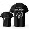 Eat Sleep Fishing Heartbeat Unisex T-Shirts Tops Unisex Fisherman Fish T-shirt Short Sleeve Fashion Brand Loose Tee Shirt for Male