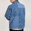 Li Ning Sports Basketball Series Loose Casual Denim Jacket Autumn Men Jacket Denim-Blue AJDR441-1