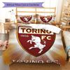 Torino F.C Bedding Quilt Set Quilt Cover Pillowcase Home Decoration Birthday Gift (1 * Duvet Cover + 2 * Pillowcase, Without Core)