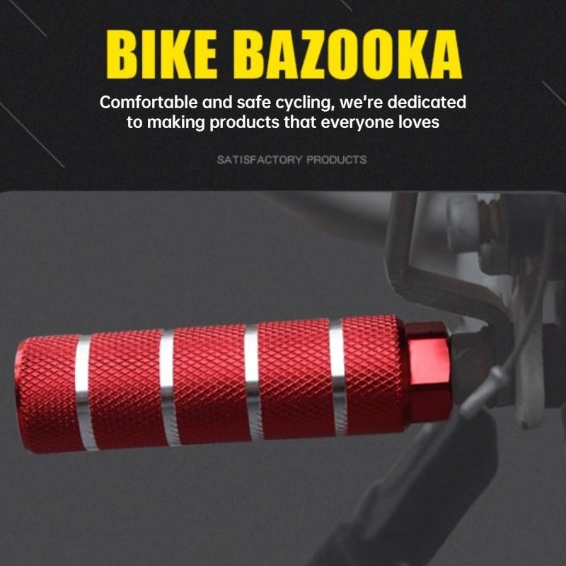 Bicycle Rear Foot Pegs Mountain Bike Rocket Footrest Universal Rear Seat Pedal Platform Non-Slip Standing Footpeg Aluminum Alloy