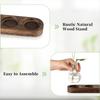 BHBL Plant Terrarium Propagation Station, Glass Planter Bulb Vase with Wooden Tray, Modern Bud Vases for Living Room