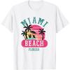 Retro Cool Miami Beach Mens Womens Florida Beaches Tee Shirt T-Shirt
