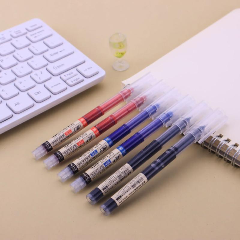 Large Capacity Quick Drying Straight Liquid Ballpoint Student Creative Kawai Stationery Exam Brushing Office Gel Pen Wholesale