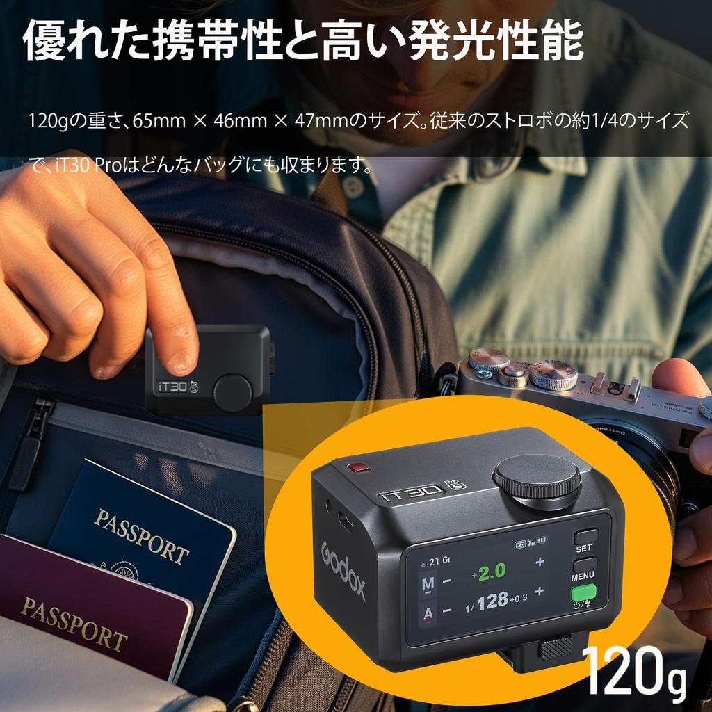 Godox iT30Pro O Camera Flash with Color TTL Compact Yet 560 Full Wireless Optical Lightweight Design Just for Olympus Japanese Instruction