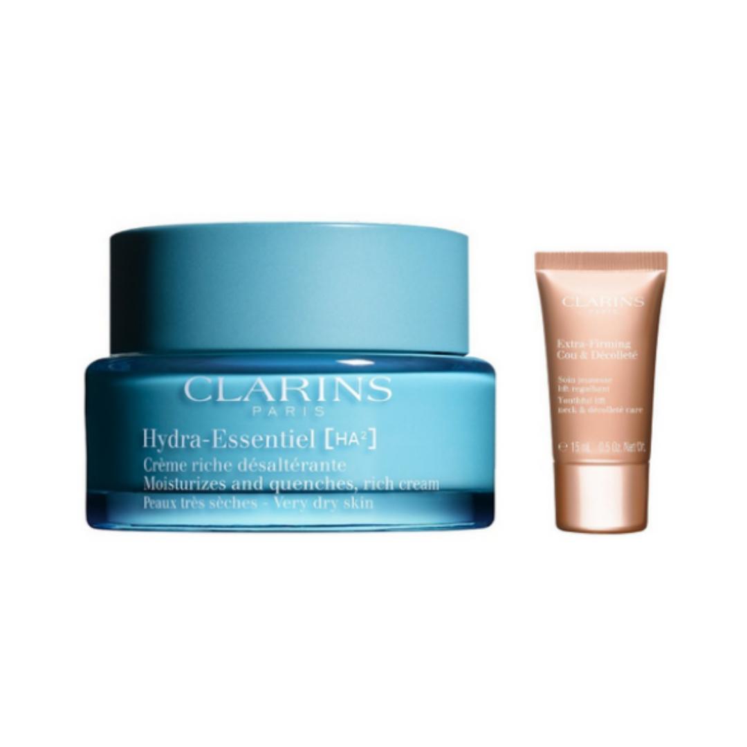 

Clarins Hydra-Essentiel Rich Cream — 50 ml — 1 unit (Plus Clarins complimentary gift: Extra-Firming Neck Cream — 15 ml)