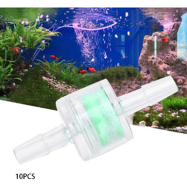 Silicone Tube Filter Aquarium Green 10PCS ABS Cleaning Filtration Supplies for Fish and Aquariums