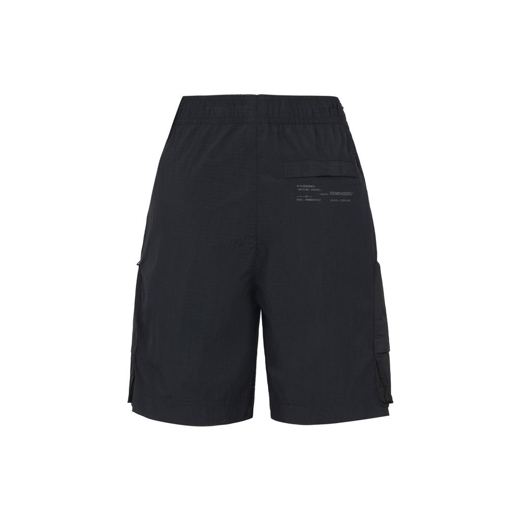 Jordan Solid Color Zip Pocket Shorts Men Bottoms Black DX9654-010
