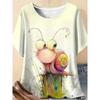 3D Printed Fashion Women's T-shirt Summer Breathable Casual Versatile