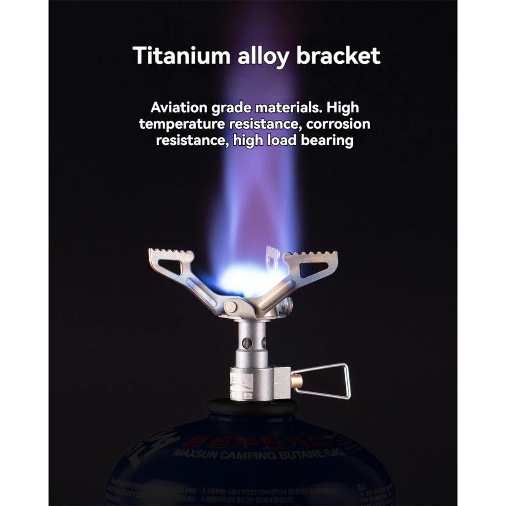 BRS-3000T Titanium Mini Camping Gas Burners 25g One-Piece Pocket Stove Outdooor Hiking Folding Cooking Furnace Portable