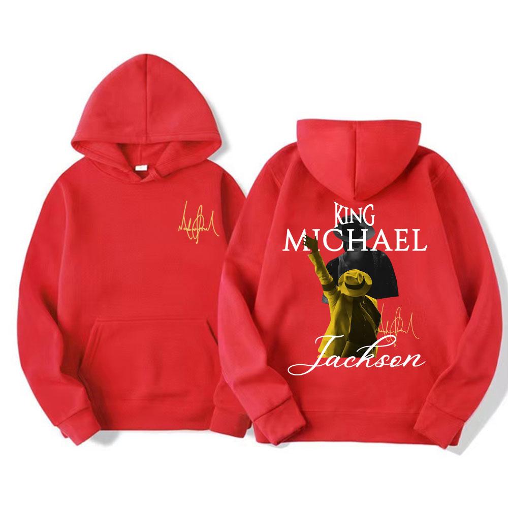 King of Pop Michael Jackson Tour Sweatshirts Women's Clothing Vintage High Street Hoodies Casual Long Sleeve Pullovers Hoodie