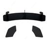 Car Rear Bumper Diffuser Exhaust Bracket 3 Fins Boot Splitter Guard Spoiler Plate Lip Auto Parts For VW Scirocco R 2008-2016