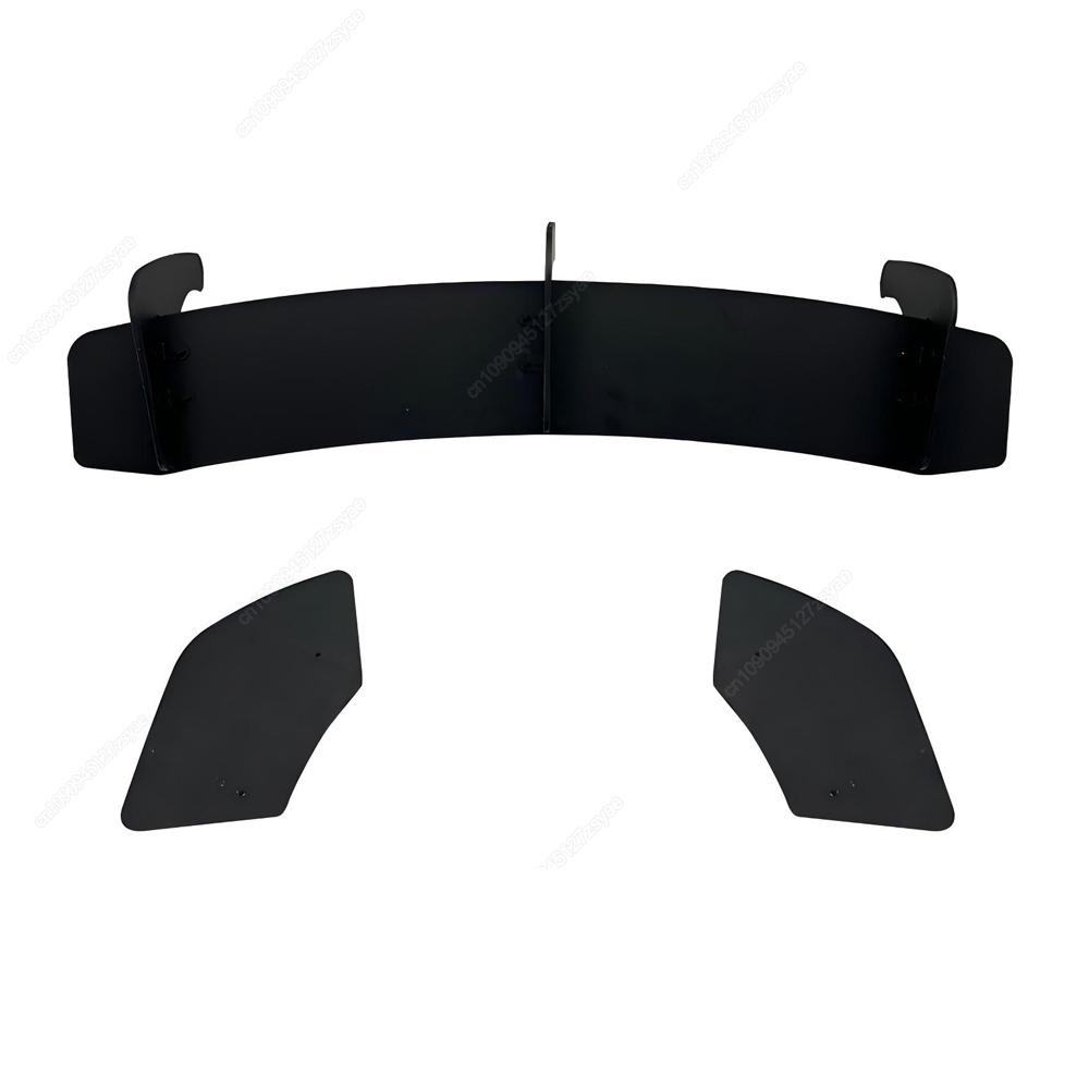 Car Rear Bumper Diffuser Exhaust Bracket 3 Fins Boot Splitter Guard Spoiler Plate Lip Auto Parts For VW Scirocco R 2008-2016