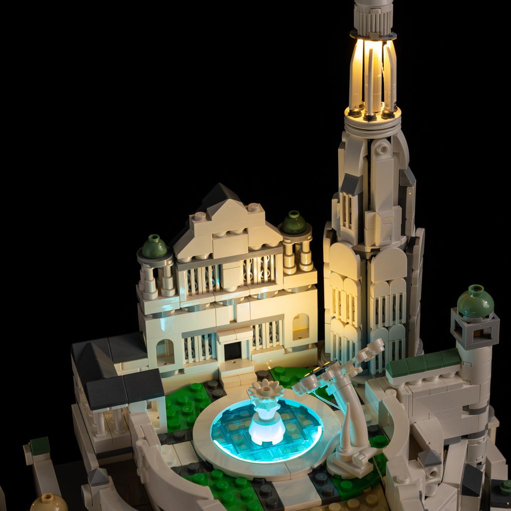 DIY LED Lighting Kit For Lego 11377 The Lord of the Rings: Minas Tirith™ Light Kit Building Block Toy Decoration Adjustable Lighting Accessories