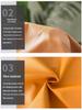 Luxury Retro Faux Leather Pillow Cover with Lychee Pattern - Soft Headboard, Office Cushion, Sofa Throw.