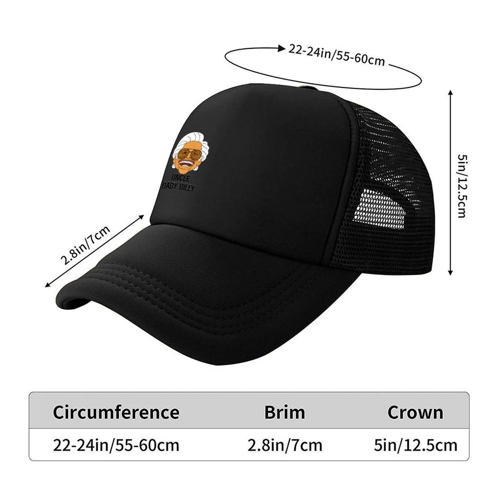 New Uncle Baby Billy Baseball Cap Unisexs Big Size Hat Black Beach Hat Cosplay Designer Unisex Womens