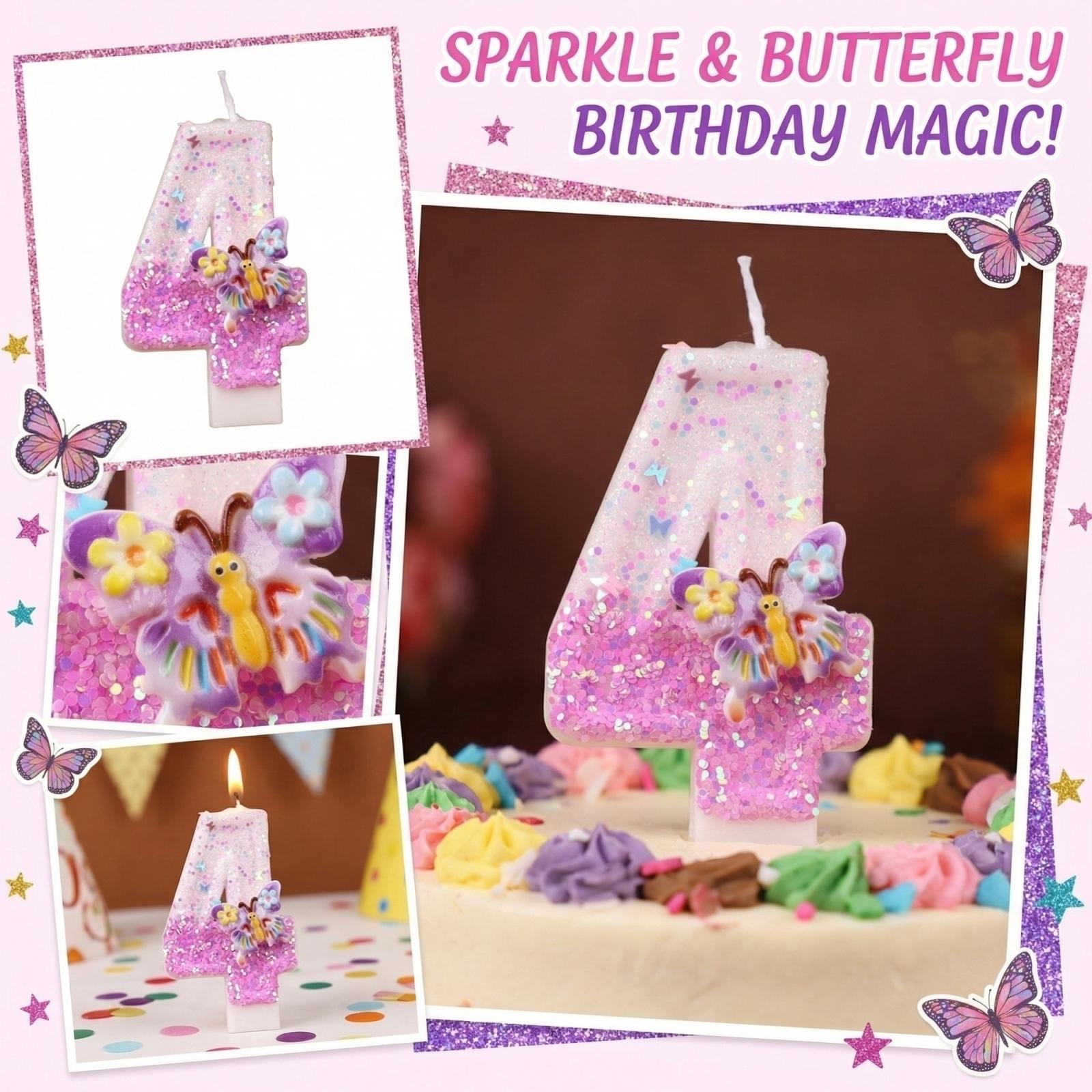 

Creative Cartoon Style Number Birthday Candles Set for Party Decoration Ideal for Celebrations and Events with Unique Design and Easy to Use one size