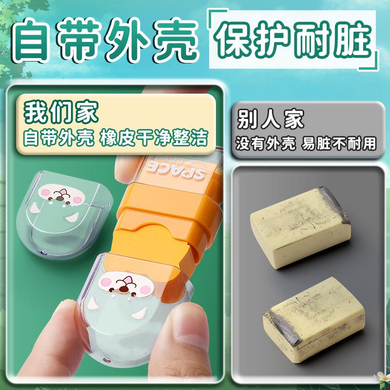M&G Hot Sale Cute Animal Eraser Roller Eraser, Multi-coloured Rubber Stationery for Kids, Office and Students Pencil Eraser