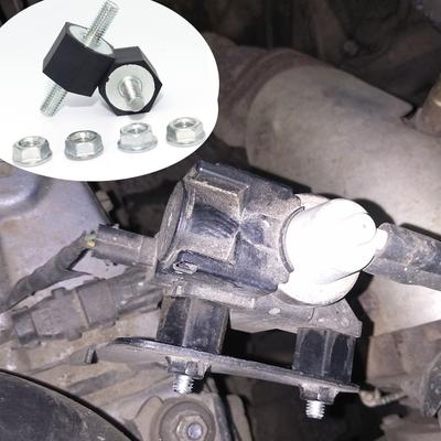 2 Kit Fuel Pump Engine Holder Bonded Rubber Bearing Intercooler Bush Mounts W/ Nuts For A4 A6 Golf 2 T4 Jetta Polo PASSAT Sharan
