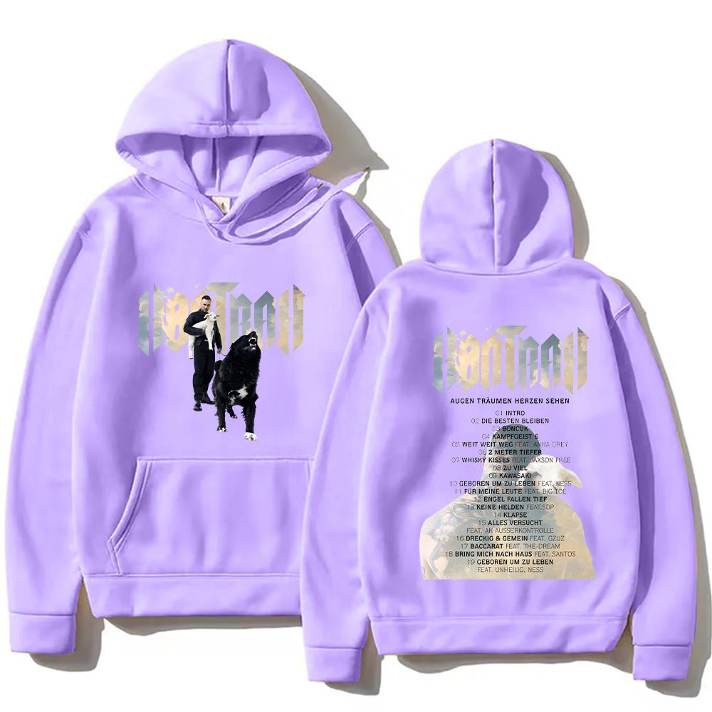 

Kontra K Hoodies Augen Träumen Herzen Sehen New Album Graphic Sweatshirt Hip Hop Women Men Pullover L