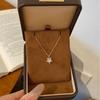 S925 Sterlingsilber Sternenlicht Schneeflocken Halskette: Damen Luxusdesign, Elegante Schlüsselbeinkette, Perfektes Geburtstagsgeschenk