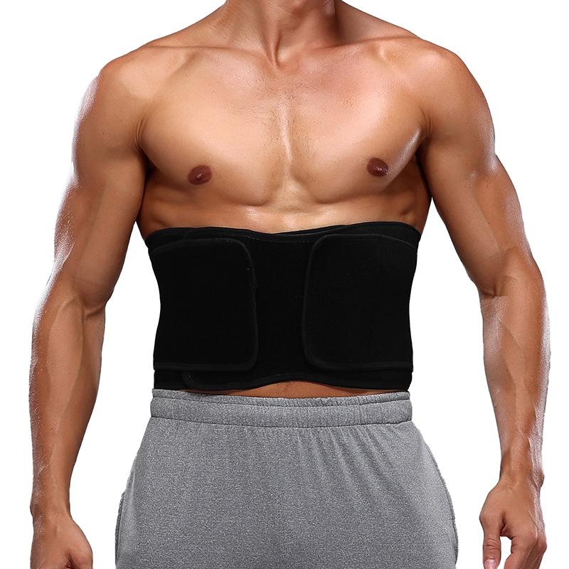 Men Sauna Waist Trainer Sweat Trimmer Belt Weight Loss Workout Fitness Compression Eraser Body Shaper