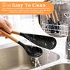 3/4Pcs Silicone Cooking Spatulas Spoons Set Wood Handle Multi-functional Serving Spatula Spoon for Baking Scooping and Scraping