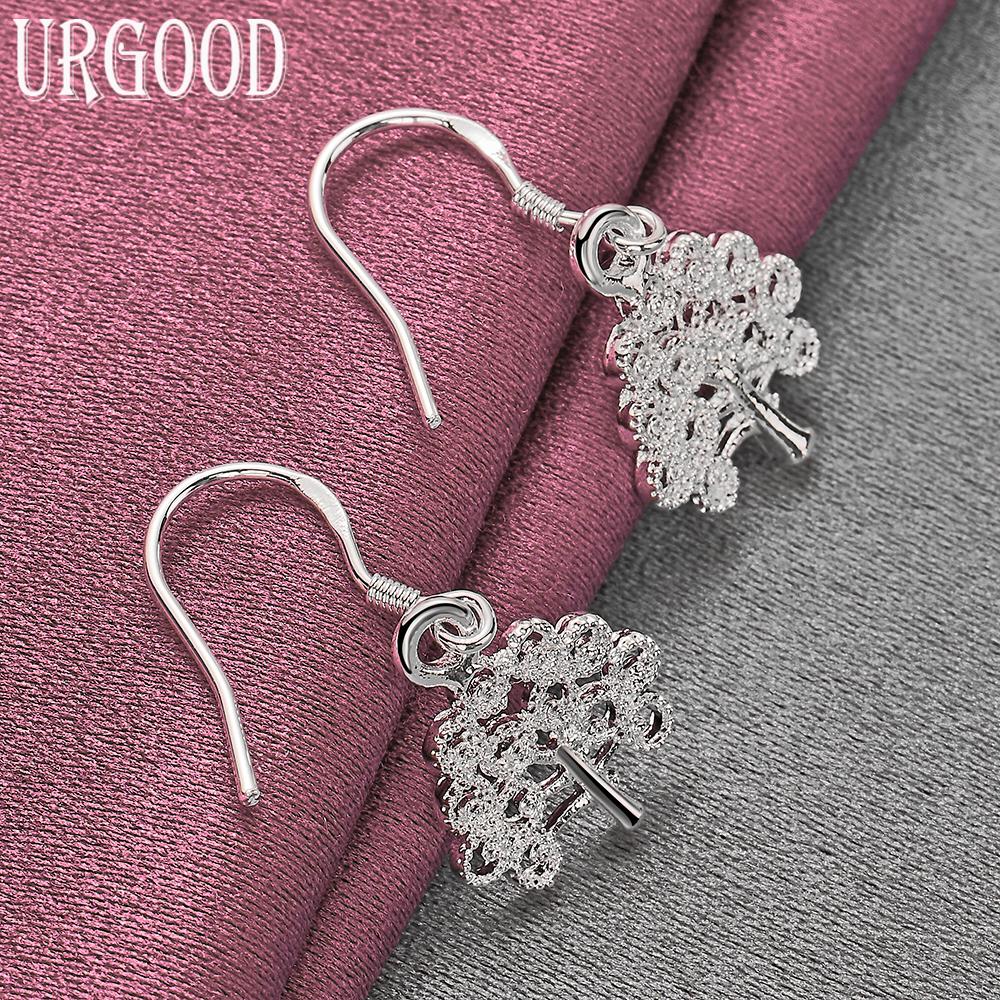 925 Sterling Silver Tree Pendant Earrings Wedding Jewelry