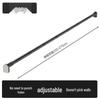 Retractable Stainless Steel Clothesline & Shower Curtain Rod Combo for Balcony and Bathroom