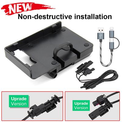 For BMW R1250GS LC&Adventure F850GS F750GS F900XR F900R Motorcycle USB Charger Mobile Phone Holder Stand Bracket