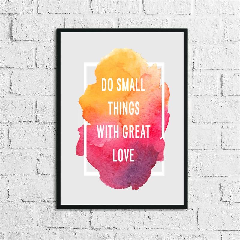 Watercolor Quotes Poster Psychedelic Gradient Spiritual Wall Art Canvas Painting Wall Pictures For Living Room Decor