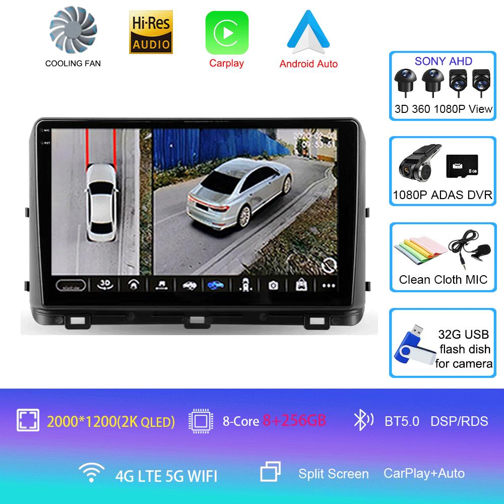 For Kia Ceed 3 CD 2018-2022 Car Radio Android 14 WIFI+4G Carplay Auto Car Radio Multimedia Video Player Navigation Stereo DSP GP