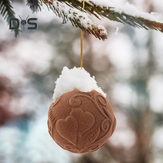 12 ks sametové vánoční koule 2,36 palcové koule na zavěšení na stromeček nerozbitné vánoční koule na svatbu