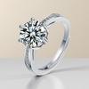 New   Copper Ring Classics 5A Zircon For Women Wedding Engagement Jewelry Accessories Fashion High Quality Gift