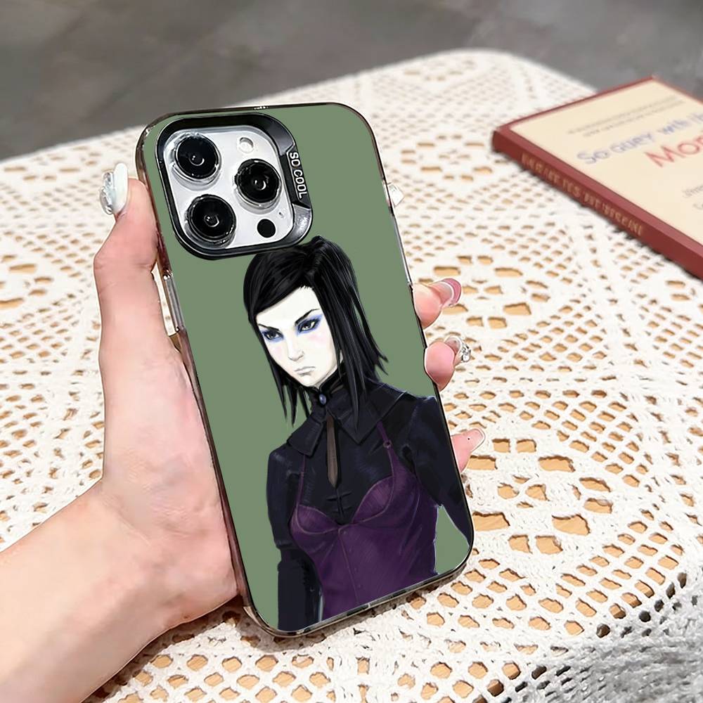 A-Anime E-ergo P-Proxy Phone Case For iPhone 17,16,15,14,13,12,11 Plus,Pro Max,XS,Colored silver phone case iPhone16pro