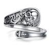 Vintage Butterfly Dragonfly Sunflower Pattern Adjustable Ring Women Simple Creative Party Personalized Jewelry Accessories