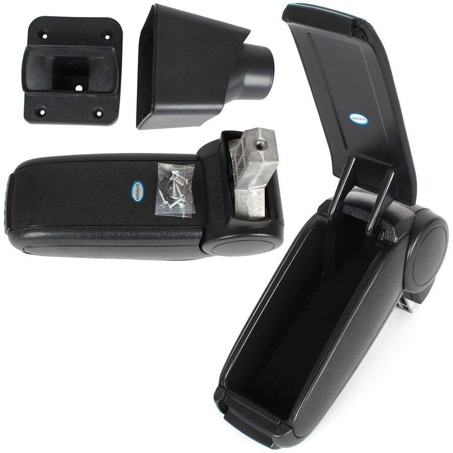 Dacia Sandero I 08-12 Armrest SET BLACK ECO LEATHER + Installation Kit