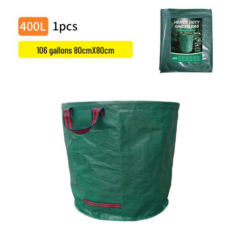 Large Waterproof Garden Storage Bag for Leaves - Thickened, PP Material, High Capacity