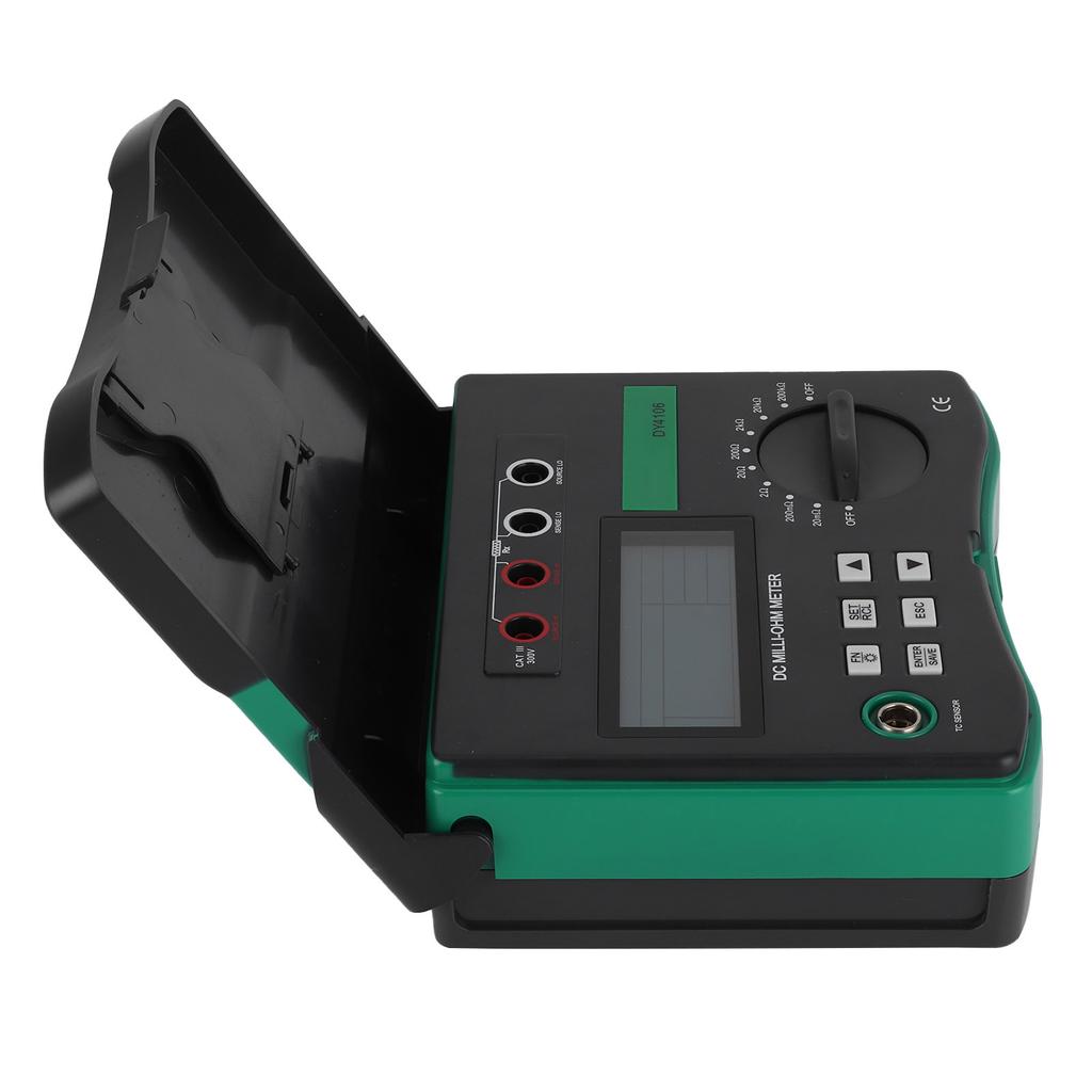 Tester de rezistență a circuitelor auto, digital, DC, microohm, miliohm, 20m ohm, 200k ohm, electric