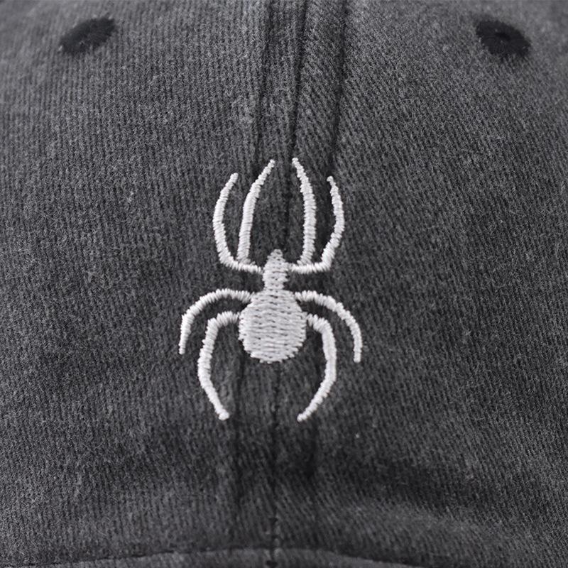 Cotton personalized spider embroidery baseball cap spring new personalized embroidery cap
