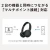 Panasonic Over-ear Headphones, Bluetooth, Multipoint, 2-Channel, Type-C, Lightweight, White, RB-HF630B-W